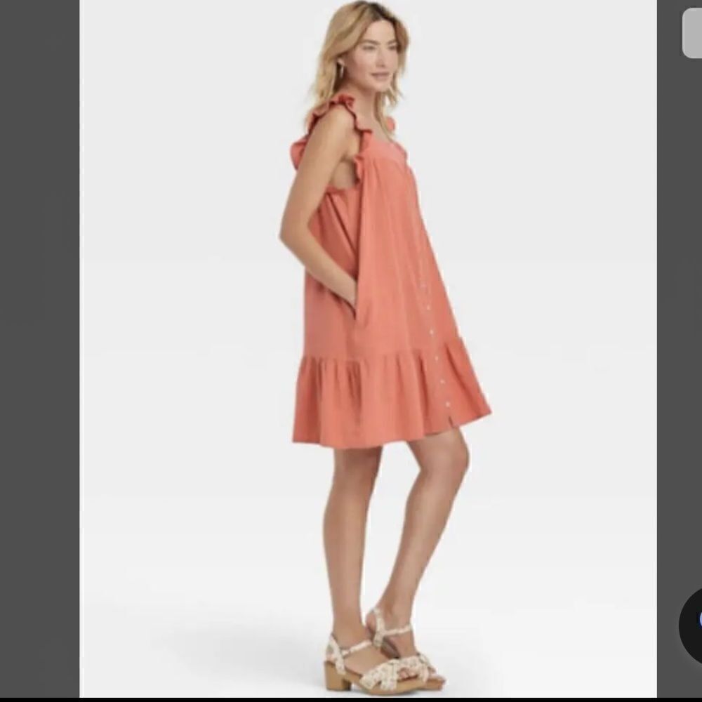 Universal Thread Apricot Womens Flutter Sleeveles… - image 14